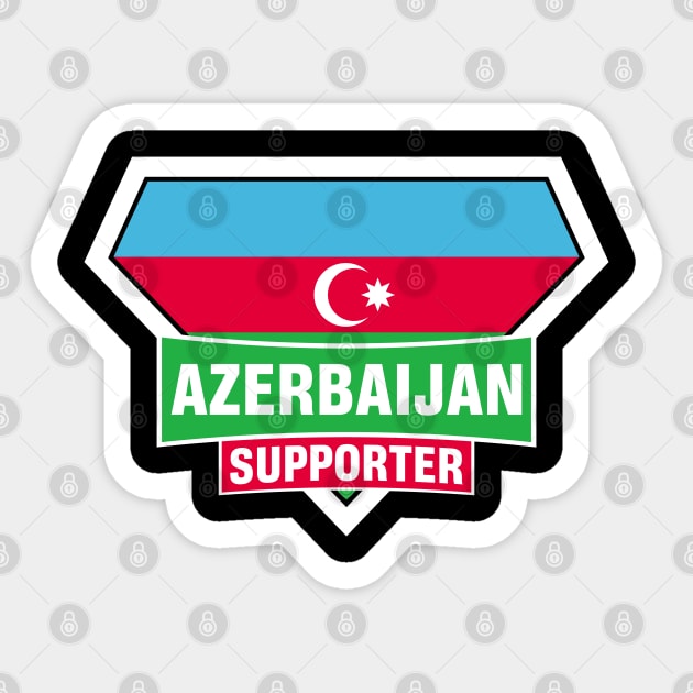 Azerbaijan Super Flag Supporter Sticker by ASUPERSTORE